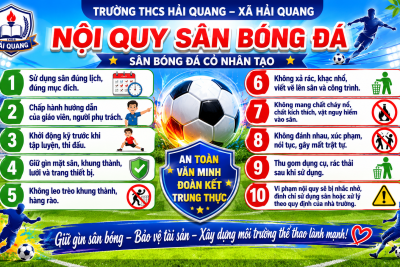 KẾ HOẠCH TỔ CHỨC CÁC HOẠT ĐỘNG HÈ 2026 – TRƯỜNG THCS HẢI QUANG